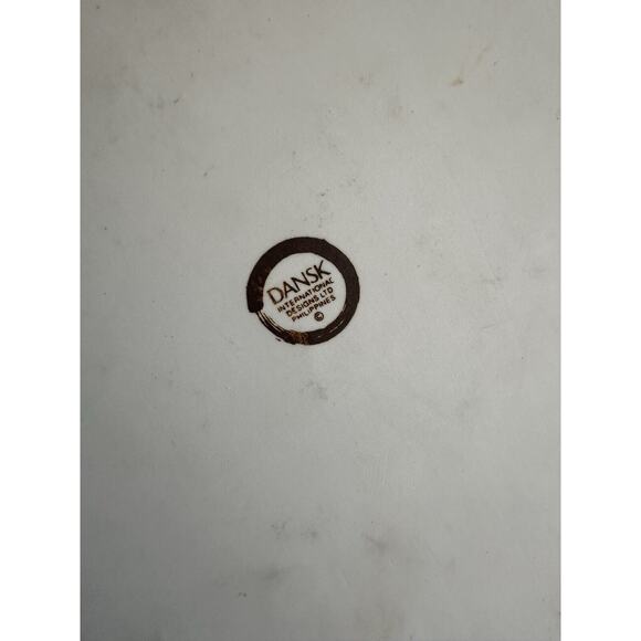 Dansk Arabesque Blue Wave Coupe Salad Plates 8" Raised Edge Set of 4 - Picture 3 of 7